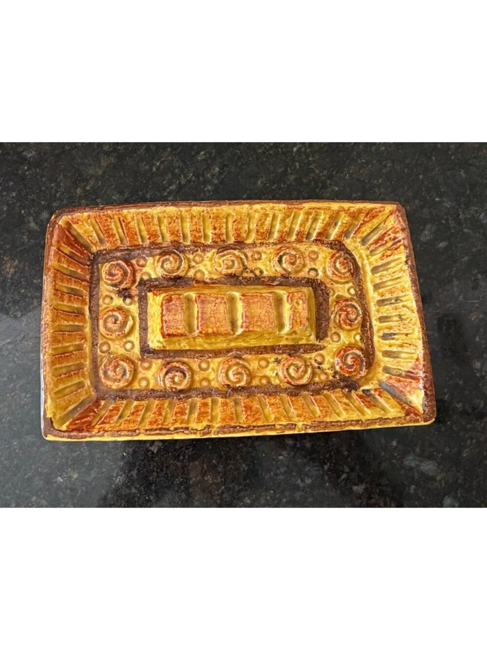 Napco Gold Ceramic Ashtray